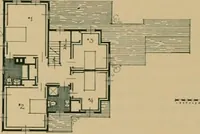 An illustration from An architectural monograph on a country church & Sunday school building with the minister’s residence, to be built of white pine; (1922)