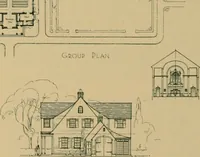 An illustration from An architectural monograph on a country church & Sunday school building with the minister’s residence, to be built of white pine; (1922)