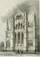 An illustration from Architectural and picturesque illustrations of the cathedral churches of England and Wales. The drawings made from sketches taken expressly for this work, by Robert Garland. With descriptions by Thomas Moule (1838)