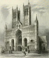 An illustration from Architectural and picturesque illustrations of the cathedral churches of England and Wales. The drawings made from sketches taken expressly for this work, by Robert Garland. With descriptions by Thomas Moule (1838)