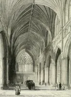 An illustration from Architectural and picturesque illustrations of the cathedral churches of England and Wales. The drawings made from sketches taken expressly for this work, by Robert Garland. With descriptions by Thomas Moule (1838)