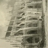An illustration from Architectural and picturesque illustrations of the cathedral churches of England and Wales. The drawings made from sketches taken expressly for this work, by Robert Garland. With descriptions by Thomas Moule (1838)