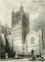 An illustration from Architectural and picturesque illustrations of the cathedral churches of England and Wales. The drawings made from sketches taken expressly for this work, by Robert Garland. With descriptions by Thomas Moule (1838)