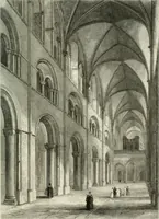 An illustration from Architectural and picturesque illustrations of the cathedral churches of England and Wales. The drawings made from sketches taken expressly for this work, by Robert Garland. With descriptions by Thomas Moule (1838)
