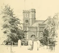 An illustration from Architectural remains of Richmond, Twickenham, Kew, Petersham, and Mortlake; (1900)
