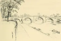 An illustration from Architectural remains of Richmond, Twickenham, Kew, Petersham, and Mortlake; (1900)