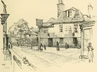 An illustration from Architectural remains of Richmond, Twickenham, Kew, Petersham, and Mortlake; (1900)