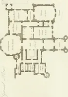 An illustration from Architectural sketches for cottages, rural dwellings, and villas, in the Grecian, Gothic, and fancy styles : with plans suitable to persons of genteel life and moderate fortune : preceded by some observations on scenery and character proper for picturesque buildings (1805)