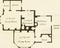 An illustration from Architectural sketches for cottages, rural dwellings, and villas, in the Grecian, Gothic, and fancy styles : with plans suitable to persons of genteel life and moderate fortune : preceded by some observations on scenery and character proper for picturesque buildings (1805)