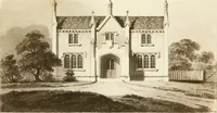 An illustration from Architectural sketches for cottages, rural dwellings, and villas, in the Grecian, Gothic, and fancy styles : with plans suitable to persons of genteel life and moderate fortune : preceded by some observations on scenery and character proper for picturesque buildings (1805)