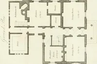 An illustration from Architectural sketches for cottages, rural dwellings, and villas, in the Grecian, Gothic, and fancy styles : with plans suitable to persons of genteel life and moderate fortune : preceded by some observations on scenery and character proper for picturesque buildings (1805)