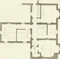 An illustration from Architectural sketches for cottages, rural dwellings, and villas, in the Grecian, Gothic, and fancy styles : with plans suitable to persons of genteel life and moderate fortune : preceded by some observations on scenery and character proper for picturesque buildings (1805)