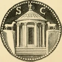 Picture 16 of 107 from Architectura numismatica; or, Architectural medals of classic antiquity: illustrated and explained by comparison with the monuments and the descriptions of ancient authors, and copious text. One hundred lithographs and woodcuts (1859), leaf 107