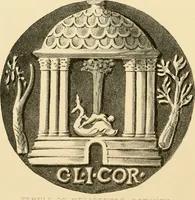 Picture 18 of 107 from Architectura numismatica; or, Architectural medals of classic antiquity: illustrated and explained by comparison with the monuments and the descriptions of ancient authors, and copious text. One hundred lithographs and woodcuts (1859), leaf 115