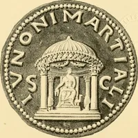 Picture 19 of 107 from Architectura numismatica; or, Architectural medals of classic antiquity: illustrated and explained by comparison with the monuments and the descriptions of ancient authors, and copious text. One hundred lithographs and woodcuts (1859), leaf 124