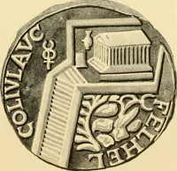 An illustration from Architectura numismatica; or, Architectural medals of classic antiquity: illustrated and explained by comparison with the monuments and the descriptions of ancient authors, and copious text. One hundred lithographs and woodcuts (1859)