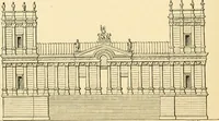 An illustration from Architectura numismatica; or, Architectural medals of classic antiquity: illustrated and explained by comparison with the monuments and the descriptions of ancient authors, and copious text. One hundred lithographs and woodcuts (1859)