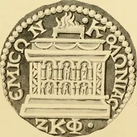 Picture 56 of 107 from Architectura numismatica; or, Architectural medals of classic antiquity: illustrated and explained by comparison with the monuments and the descriptions of ancient authors, and copious text. One hundred lithographs and woodcuts (1859), leaf 276