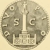 An illustration from Architectura numismatica; or, Architectural medals of classic antiquity: illustrated and explained by comparison with the monuments and the descriptions of ancient authors, and copious text. One hundred lithographs and woodcuts (1859)