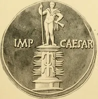 An illustration from Architectura numismatica; or, Architectural medals of classic antiquity: illustrated and explained by comparison with the monuments and the descriptions of ancient authors, and copious text. One hundred lithographs and woodcuts (1859)