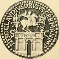 An illustration from Architectura numismatica; or, Architectural medals of classic antiquity: illustrated and explained by comparison with the monuments and the descriptions of ancient authors, and copious text. One hundred lithographs and woodcuts (1859)
