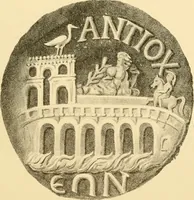 Picture 73 of 107 from Architectura numismatica; or, Architectural medals of classic antiquity: illustrated and explained by comparison with the monuments and the descriptions of ancient authors, and copious text. One hundred lithographs and woodcuts (1859), leaf 354