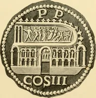 Picture 90 of 107 from Architectura numismatica; or, Architectural medals of classic antiquity: illustrated and explained by comparison with the monuments and the descriptions of ancient authors, and copious text. One hundred lithographs and woodcuts (1859), leaf 416