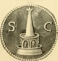 Picture 92 of 107 from Architectura numismatica; or, Architectural medals of classic antiquity: illustrated and explained by comparison with the monuments and the descriptions of ancient authors, and copious text. One hundred lithographs and woodcuts (1859), leaf 424