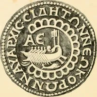 An illustration from Architectura numismatica; or, Architectural medals of classic antiquity: illustrated and explained by comparison with the monuments and the descriptions of ancient authors, and copious text. One hundred lithographs and woodcuts (1859)
