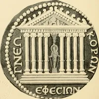 An illustration from Architectura numismatica; or, Architectural medals of classic antiquity: illustrated and explained by comparison with the monuments and the descriptions of ancient authors, and copious text. One hundred lithographs and woodcuts (1859)