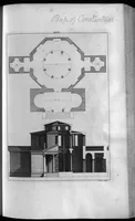 Picture 4 of 6 from The architecture of A. Palladio, in four books : containing, a short treatise of the five orders, and the most necessary observations concerning all sorts of building : as also the different construction of private and publick houses, high-ways, bridges, market-places, xystes, and temples, with their plans, sections, and uprights : to which are added several notes and observations made by Inigo Jones, never printed before (1715), leaf 331