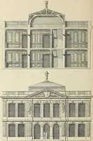 An illustration from Architecture, décoration et ameublement pendant le dix-huitième siècle, Régence - Louis XV. Symétrie et asymétrie proportions légères et courbes capricieuses (1900)