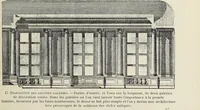 An illustration from Architecture, décoration et ameublement pendant le dix-huitième siècle, Régence - Louis XV. Symétrie et asymétrie proportions légères et courbes capricieuses (1900)