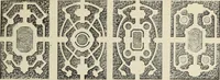 An illustration from Architecture, décoration et ameublement pendant le dix-huitième siècle, Régence - Louis XV. Symétrie et asymétrie proportions légères et courbes capricieuses (1900)