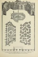 An illustration from Architecture, décoration et ameublement pendant le dix-huitième siècle, Régence - Louis XV. Symétrie et asymétrie proportions légères et courbes capricieuses (1900)