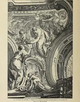 An illustration from Architecture, décoration et ameublement pendant le dix-huitième siècle, Régence - Louis XV. Symétrie et asymétrie proportions légères et courbes capricieuses (1900)