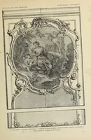 An illustration from Architecture, décoration et ameublement pendant le dix-huitième siècle, Régence - Louis XV. Symétrie et asymétrie proportions légères et courbes capricieuses (1900)
