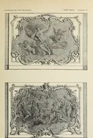 An illustration from Architecture, décoration et ameublement pendant le dix-huitième siècle, Régence - Louis XV. Symétrie et asymétrie proportions légères et courbes capricieuses (1900)