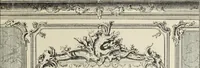 An illustration from Architecture, décoration et ameublement pendant le dix-huitième siècle, Régence - Louis XV. Symétrie et asymétrie proportions légères et courbes capricieuses (1900)
