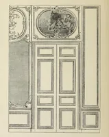 An illustration from Architecture, décoration et ameublement pendant le dix-huitième siècle, Régence - Louis XV. Symétrie et asymétrie proportions légères et courbes capricieuses (1900)
