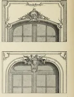 An illustration from Architecture, décoration et ameublement pendant le dix-huitième siècle, Régence - Louis XV. Symétrie et asymétrie proportions légères et courbes capricieuses (1900)