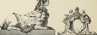 An illustration from Architecture, décoration et ameublement pendant le dix-huitième siècle, Régence - Louis XV. Symétrie et asymétrie proportions légères et courbes capricieuses (1900)