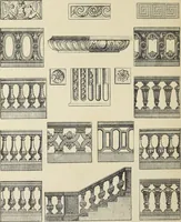 An illustration from Architecture, décoration et ameublement pendant le dix-huitième siècle, Régence - Louis XV. Symétrie et asymétrie proportions légères et courbes capricieuses (1900)