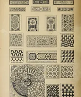 An illustration from Architecture, décoration et ameublement pendant le dix-huitième siècle, Régence - Louis XV. Symétrie et asymétrie proportions légères et courbes capricieuses (1900)