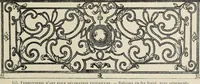 An illustration from Architecture, décoration et ameublement pendant le dix-huitième siècle, Régence - Louis XV. Symétrie et asymétrie proportions légères et courbes capricieuses (1900)