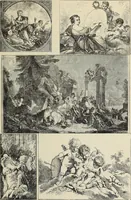 An illustration from Architecture, décoration et ameublement pendant le dix-huitième siècle, Régence - Louis XV. Symétrie et asymétrie proportions légères et courbes capricieuses (1900)