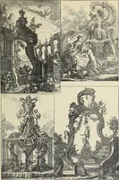 An illustration from Architecture, décoration et ameublement pendant le dix-huitième siècle, Régence - Louis XV. Symétrie et asymétrie proportions légères et courbes capricieuses (1900)