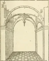 An illustration from Architecture de Philibert de l'Orme ... : uure entiere contenant onze livres, augmentée de deux, & autres figures non encores veuës, tant pour desseins qu'ornemens de maisons : avec vne belle inuention pour bien bastir, & à petits fraiz .. (1626)