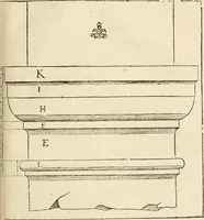 An illustration from Architecture de Philibert de l'Orme ... : uure entiere contenant onze livres, augmentée de deux, & autres figures non encores veuës, tant pour desseins qu'ornemens de maisons : avec vne belle inuention pour bien bastir, & à petits fraiz .. (1626)