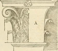 An illustration from Architecture de Philibert de l'Orme ... : uure entiere contenant onze livres, augmentée de deux, & autres figures non encores veuës, tant pour desseins qu'ornemens de maisons : avec vne belle inuention pour bien bastir, & à petits fraiz .. (1626)